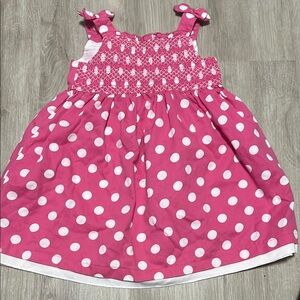 Pink Polka Dot Kids Dress